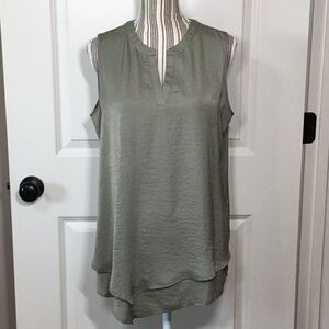 Chico’s Lavar Sleeveless Fashion Tank, Vetiver, 1 (Medium)